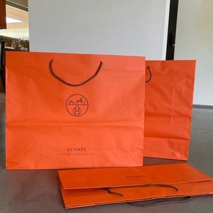 1 Hermes shopping bags for Birkin Kelly decoration